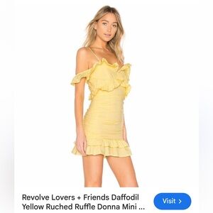 Lovers & Friends daffodil mini dress